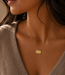 Mini coin ketting met initialen