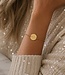 Coin armband met initialen
