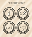 Coin ketting met initialen