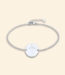 Coin armband met geboortebloemen