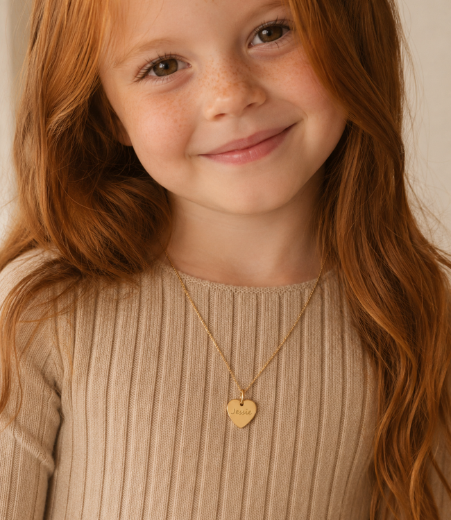 Kids | Hartjes ketting met naam