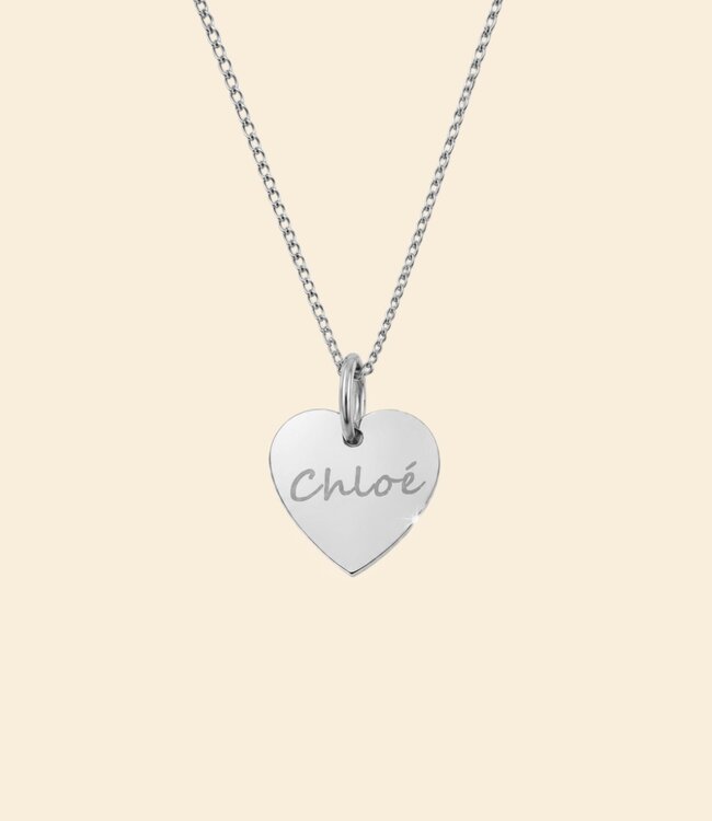 Kids | Hartjes ketting met naam
