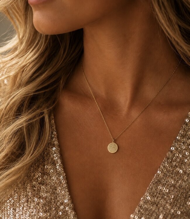 Coin ketting met vingerafdruk