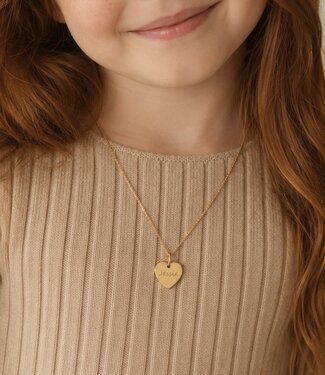 Kids | Hartjes ketting met naam