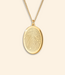 Ovale ketting met vingerafdruk
