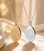 Ovale ketting met vingerafdruk