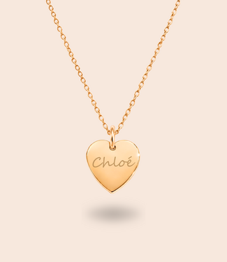 Hartjes ketting met naam