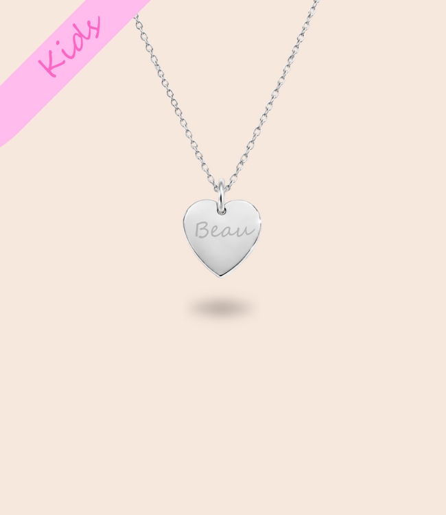 Kids | Hartjes ketting met naam
