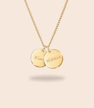 Dubbele coin ketting