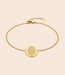 Coin armband met lijntekening