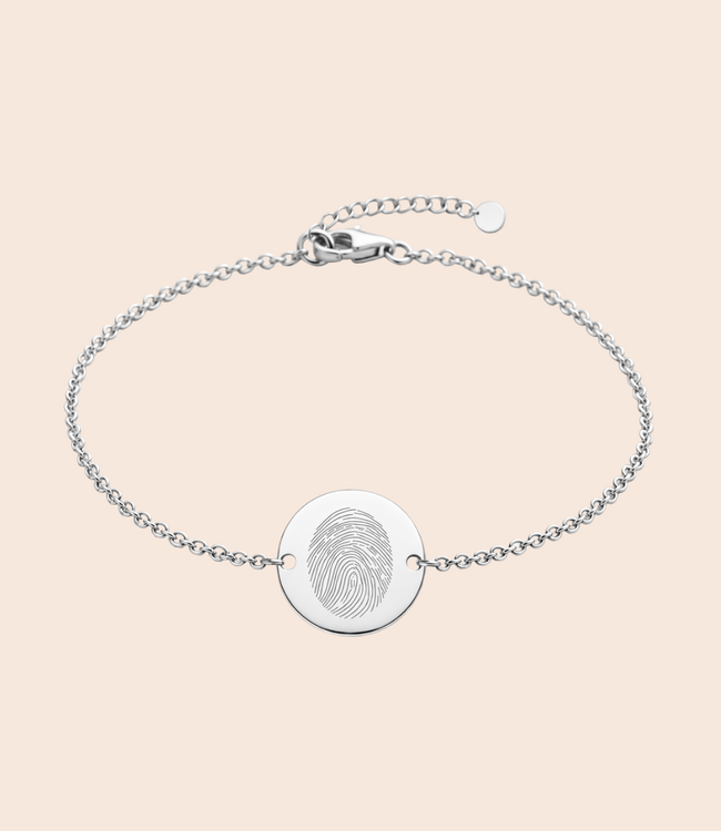 Coin armband met lijntekening