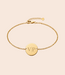 Coin armband met initialen