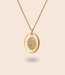 Ovale ketting met lijntekening