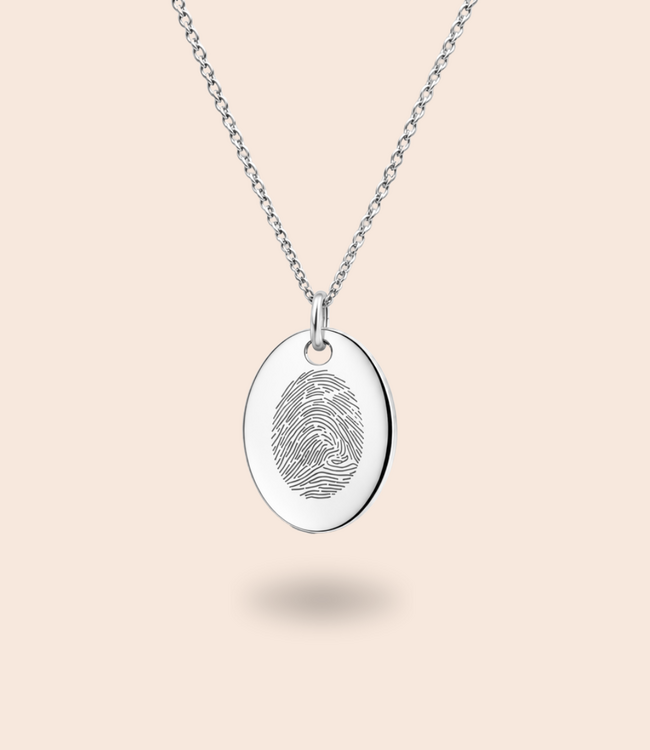 Ovale ketting met lijntekening