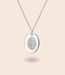 Ovale ketting met lijntekening