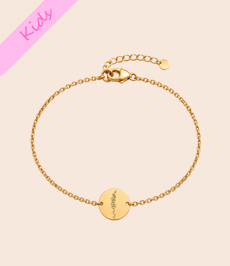 Kids | Coin armband met geboortebloem