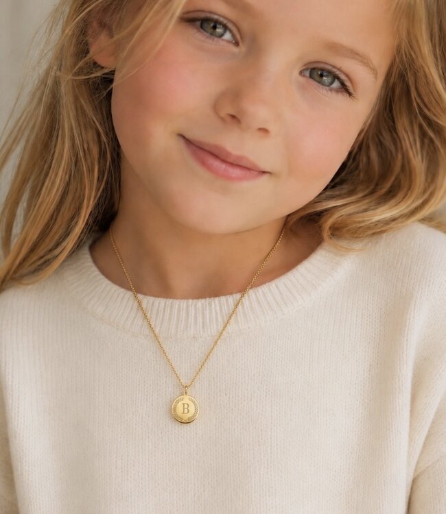 Kids | Coin ketting met initiaal