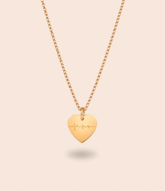 Hartjes ketting met hartslag