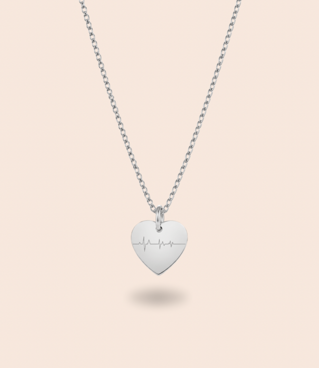 Hartjes ketting met hartslag