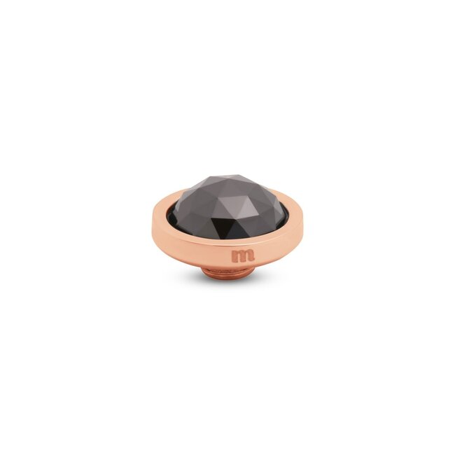 Melano Melano Vivid Facet CZ Steentje Rosé Black