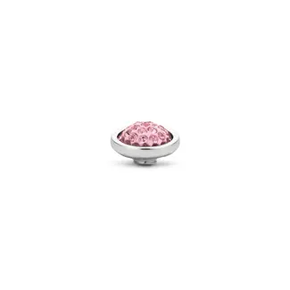 Melano Melano Vivid Shiny Steentje Zilver Light Rose