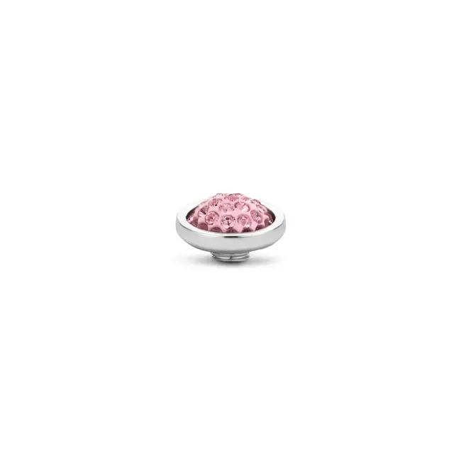 Melano Melano Vivid Shiny Steentje Zilver Light Rose