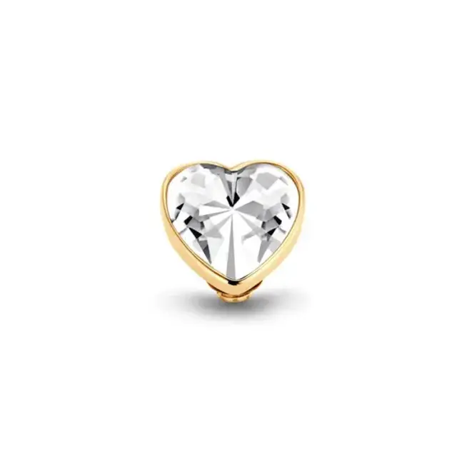 Melano Melano Twisted Heart Goud Crystal