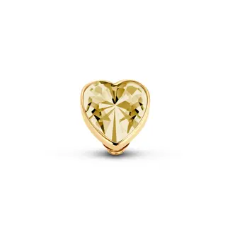 Melano Melano Twisted Heart Goud Champagne