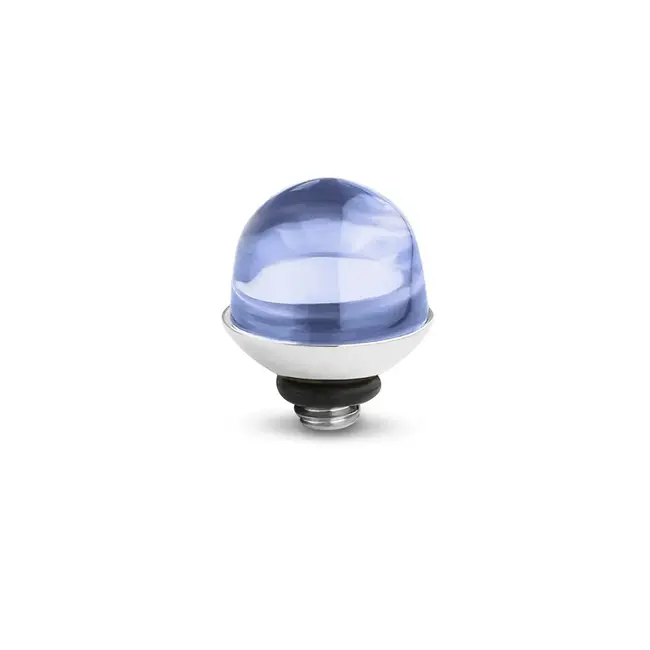 Melano Melano Twisted Bulb Zilver Aquamarine