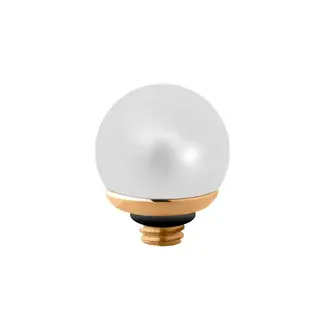 Melano Melano Twisted Pearl Ball Steentje Goud