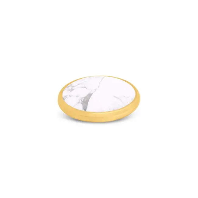 Melano Melano Kosmic Gem Disk Steentje Goud Howlite 28.5 mm