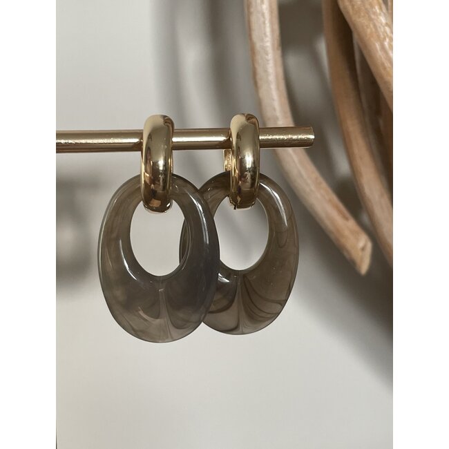 Creolen & Hangers Grijs