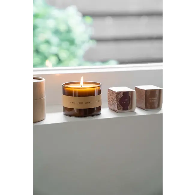 Zusss Zusss Geurkaars in glas frisse citrus blij amber