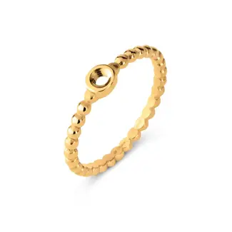 Melano Melano Twisted Tiem Ring Goud