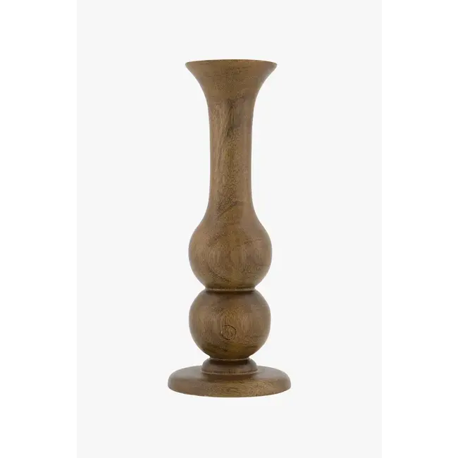 Zusss Zusss houten kandelaar L donkerbruin