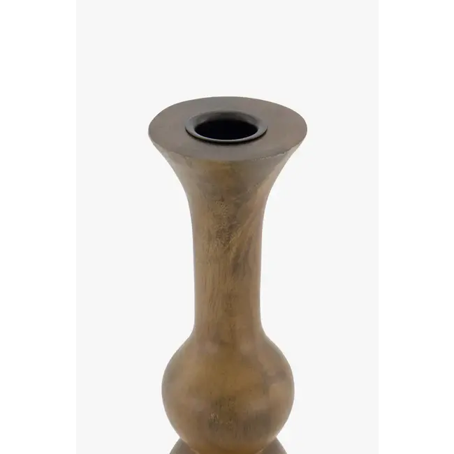 Zusss Zusss houten kandelaar L donkerbruin