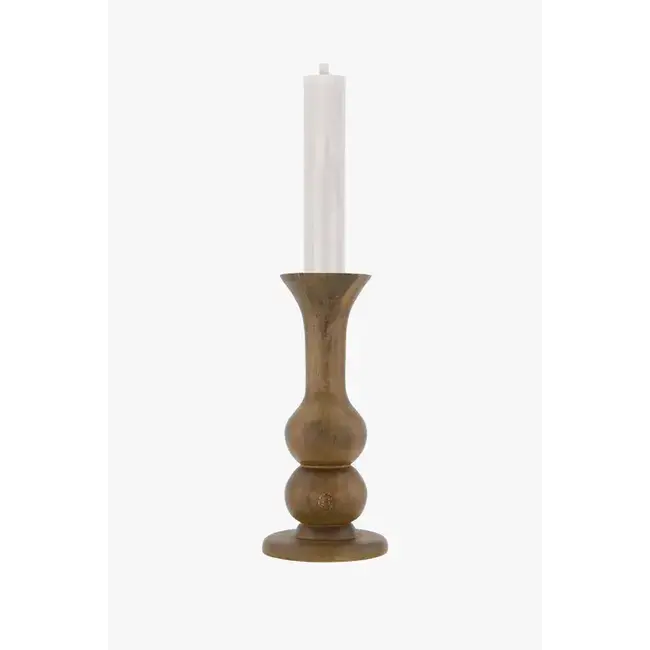 Zusss Zusss Houten kandelaar M donkerbruin