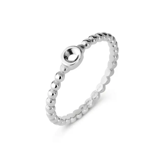 Melano Melano Twisted Ring Tiem zilver