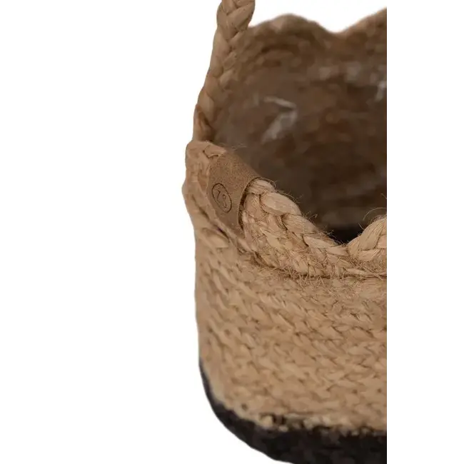 Zusss Zusss Planten hangmand ø16cm jute bruin/zwart