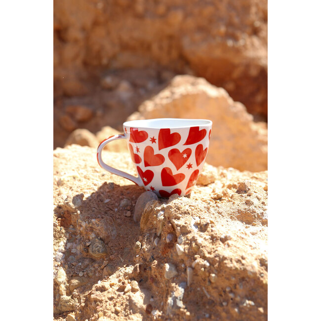 All The Luck In The World All The Luck In The World - Mug With Red Hearts