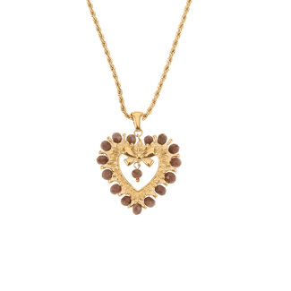 Rose & Camellia Rose & Camellia Lange Ketting hart bruin