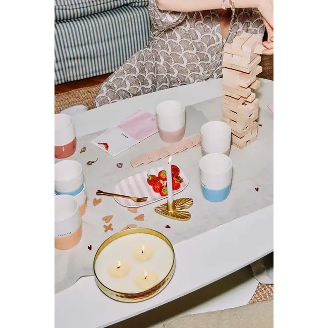 Zusss Theemok amour wit/roze