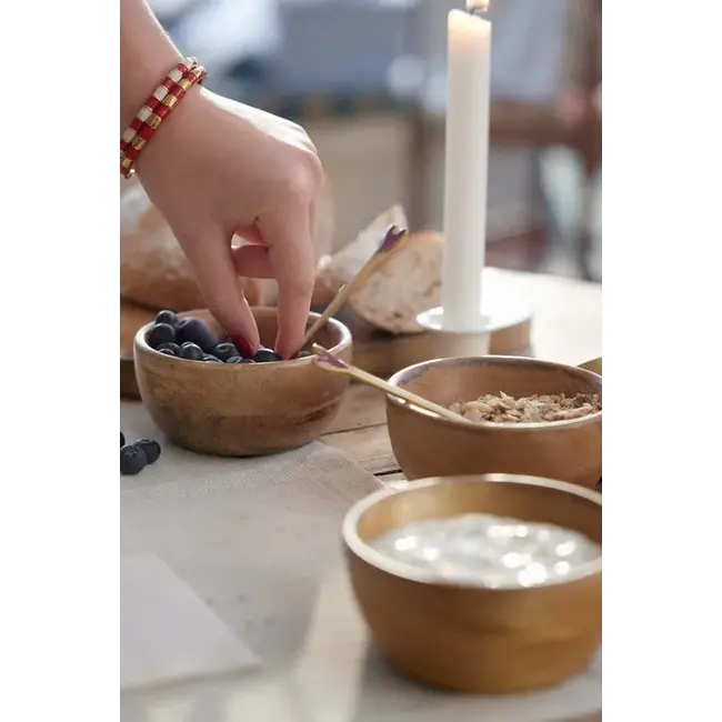 Zusss Armband bangle streep wit/rood