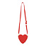 Zusss Zusss Hartvormige tas vega leer rood