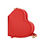 Zusss Zusss Hartvormige tas vega leer rood