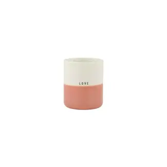 Zusss Zusss Geurkaars reactive glaze love M roze
