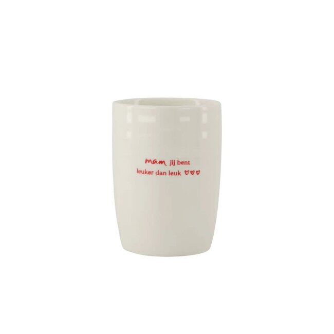 Koffiemok Mam Wit Rood