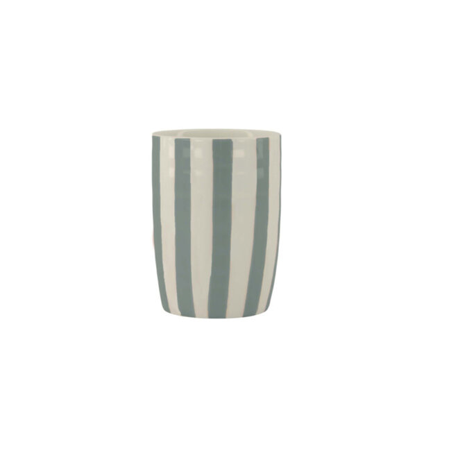 Koffiemok Streep Grijs Blauw