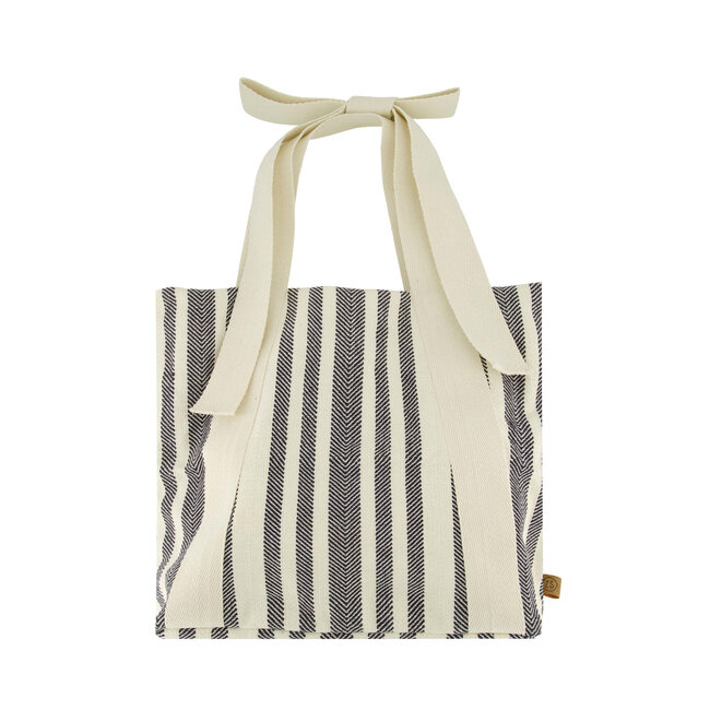 Tas Met Strik Hengsel Gestreept