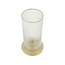 Kandelaar Glas Ribbel